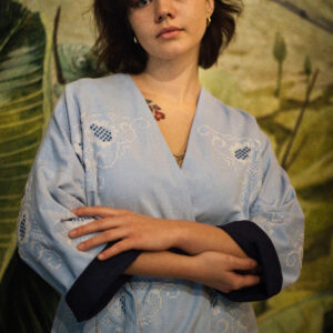 Krótka sukienka kimono