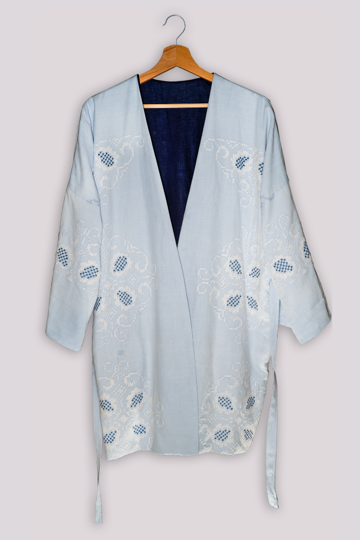 Krótka sukienka kimono - obrazek 10